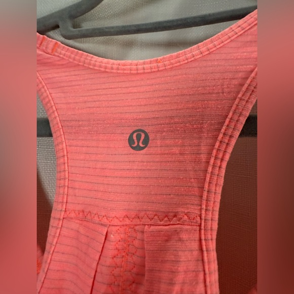 Lululemon Salute The Sun Tank Heathered Yum Yum Pink Racerback - Picture 8 of 8
